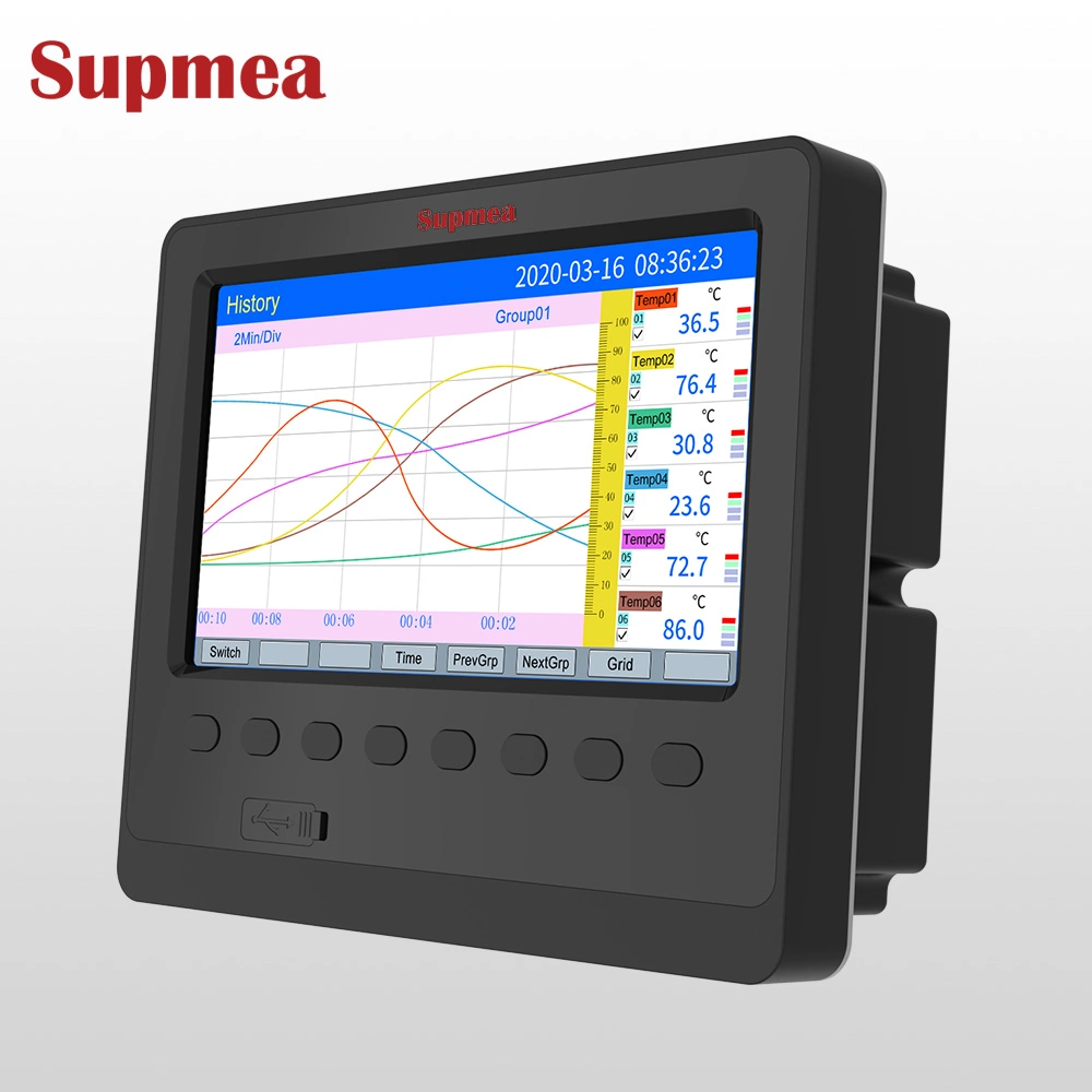 Hydrotesting Recorder DC Voltage Data Logger 12channel Input Paperless Recorder