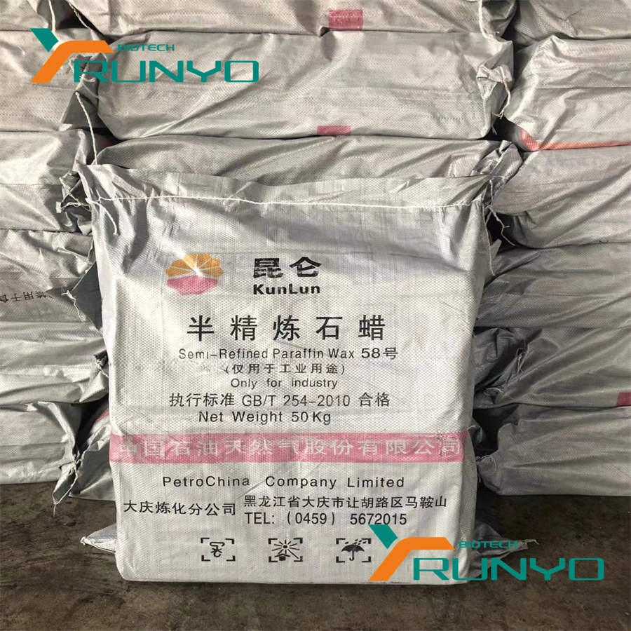 Professional Manufacture Top Quality Fully Refined Paraffin Wax/ Semi Refined Wax Paraffin 56-58/58-60/60-62/64-66 for Crayon, PVC Making CAS; 8002-74-2