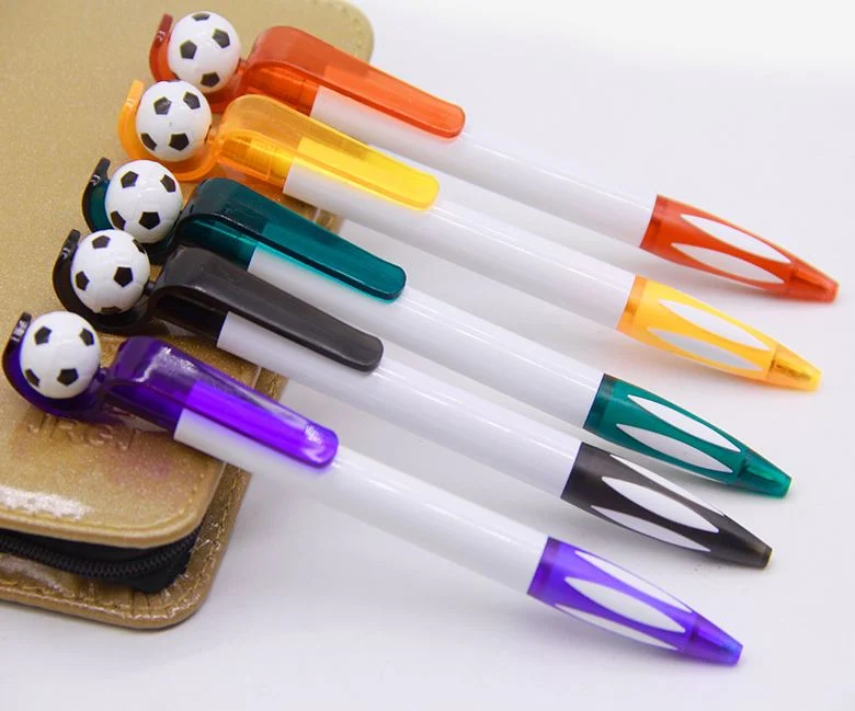 Cartoon Plastic Press Ball-Point Pen Publicidad Office Pen puede imprimir Logotipo