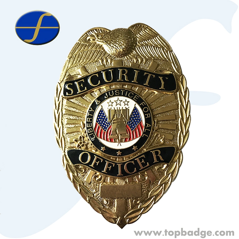 Promotional Police Shield Button Badge High quality/High cost performance Custom Lapel Pin