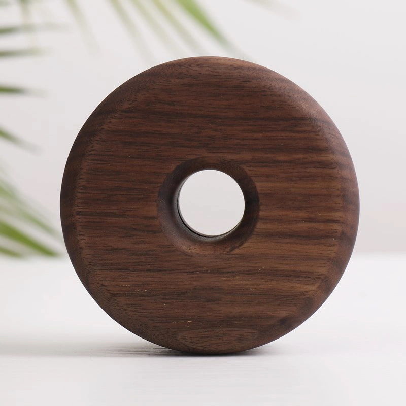 Circular Wooden Jewelry Storage Box Creative Storage Items