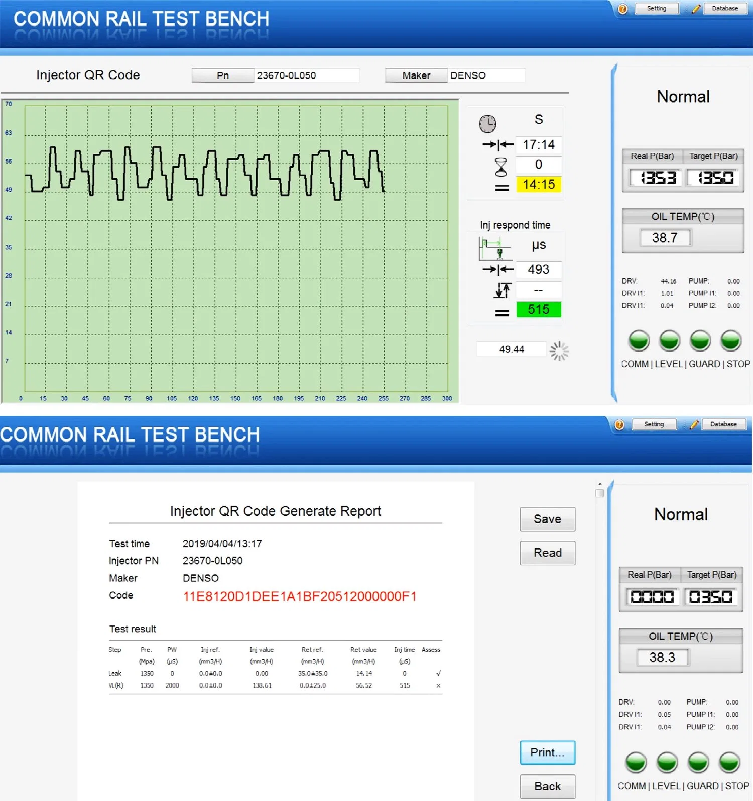 Smart Diesel Injector Test Bench Testing Equipment Testing Machine