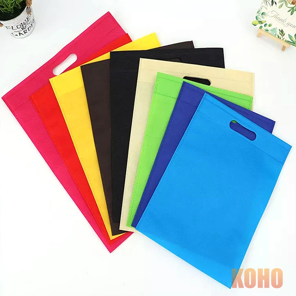 Promotional Print Eco Friendly Shopping Non Woven Bags Non Woven D Cut Bags