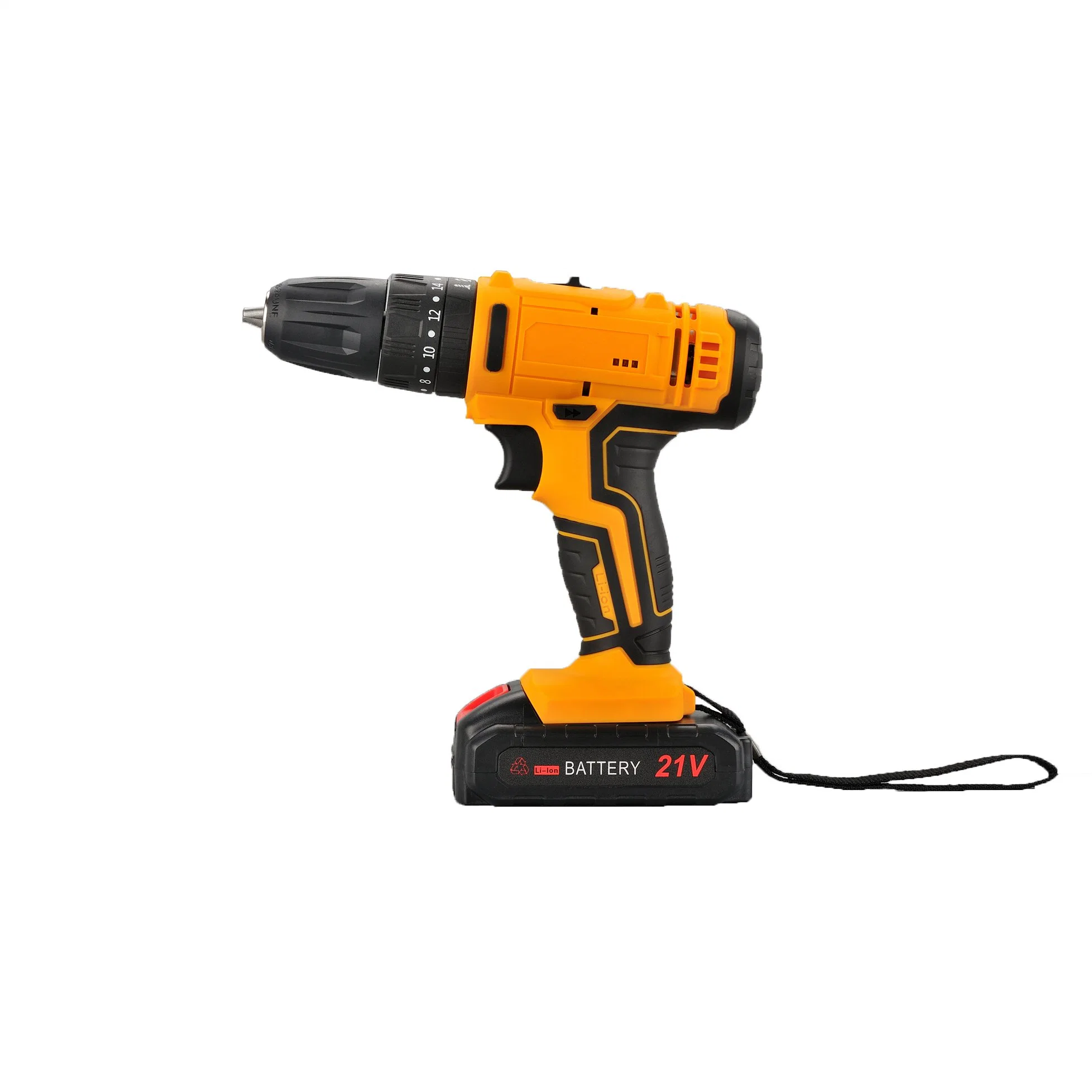 Youwe Akku-Tool Power Tool Handbohrmaschine 2 Geschwindigkeit 18+3 Drehmomenttabelle Für Schnurlose Schlagbohrmaschine