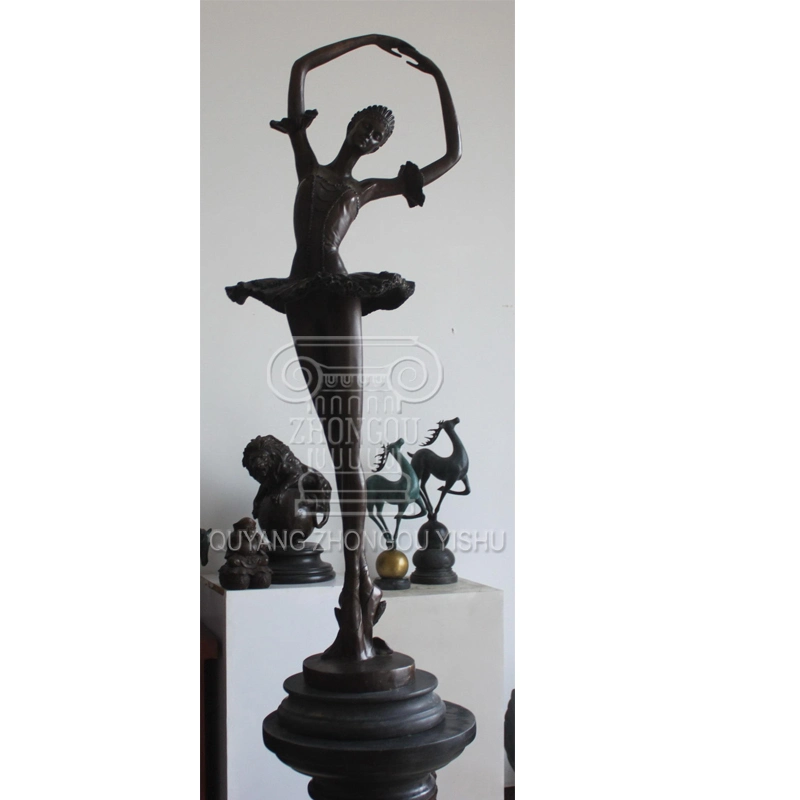 Bronze Statue Home Decoration Female Singer