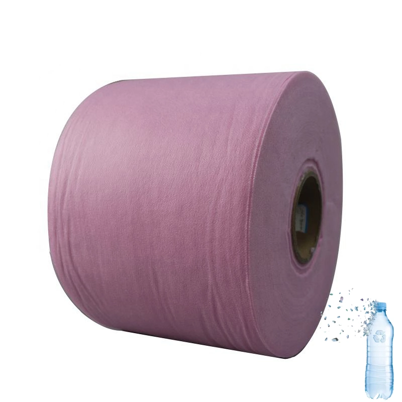 Pet Polyeter Terephthalate White Color RPET Nonwoven Spun-Bond Non Woven Roll Fabric