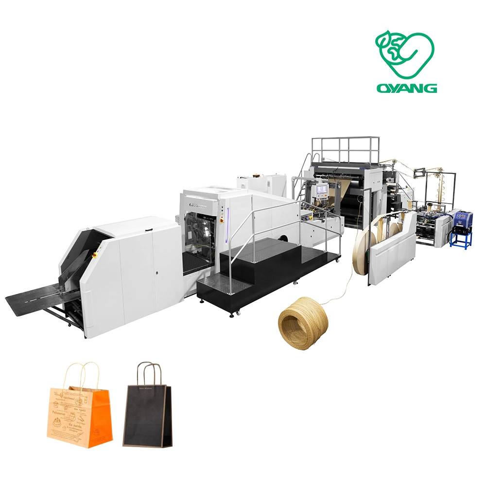 Máquina China saco de papel para máquina de confecção automática de sacos de alta velocidade Linha de produção