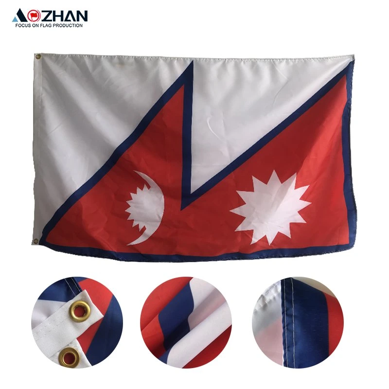 Wholesale/Supplier Custom Printed Polyester 3X5FT Nepalese Flags