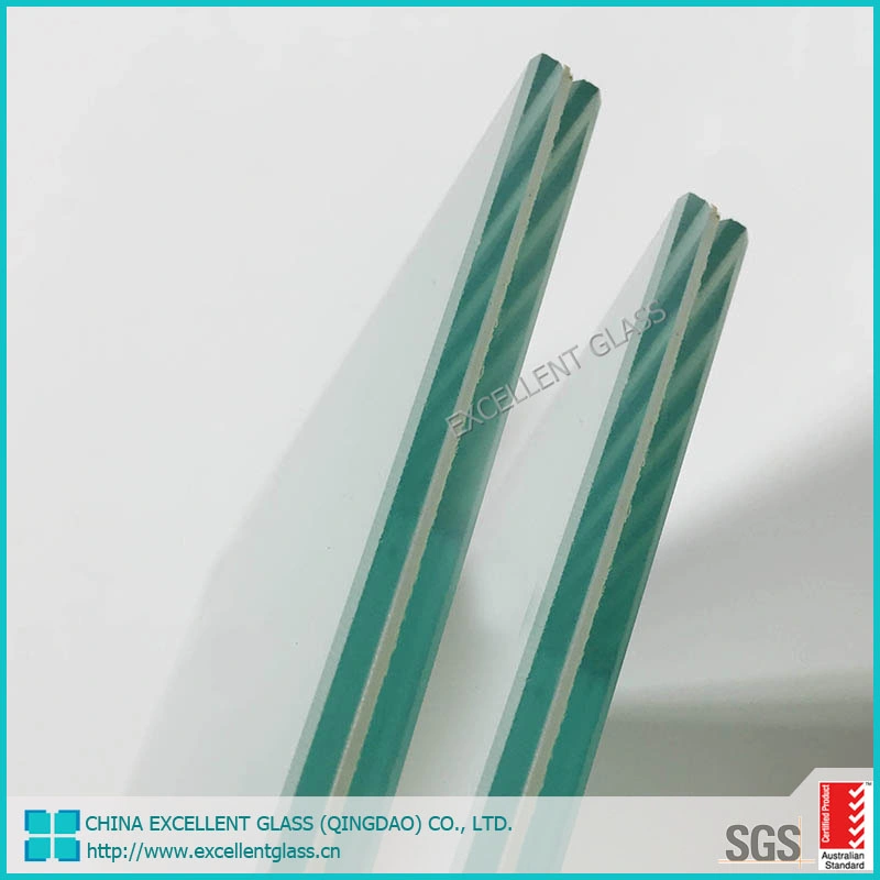 6.38-54.08mm plano templado de seguridad de corte de la construcción de vidrio laminado/Sándwich de color plano Vidrio Laminado Vidrio/Seguridad/Cristal de construcción /Vidrio Laminado templado