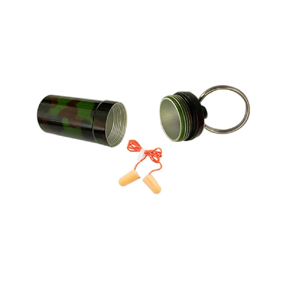 First Aid Bottle Keyring Box Mini Tablet Holder Pill Case Survival Storage Container Bl18369