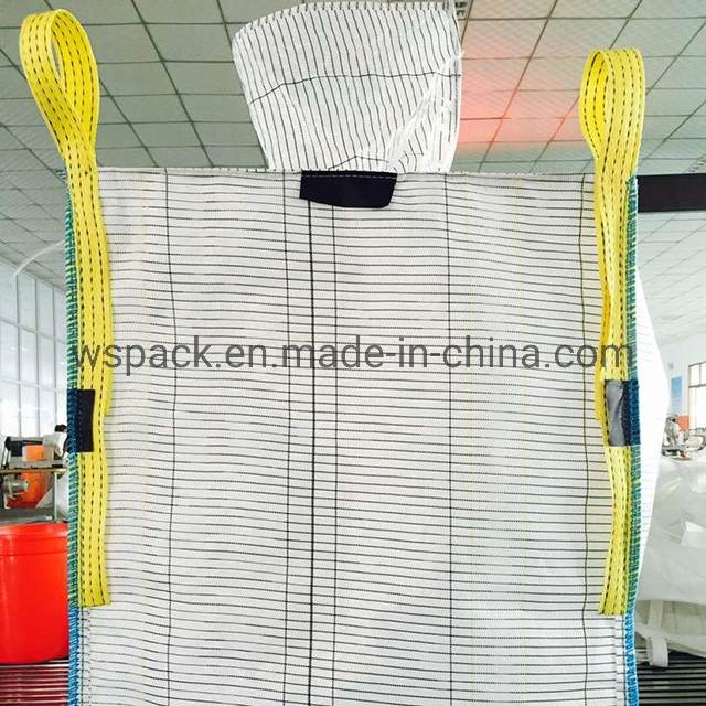 Recyclable Jumbo Bag Supplier Disposable Big Bag Factory Ton Bag Manufacturer 1 Ton Bag or Customed Size Four Loops Sand Bag