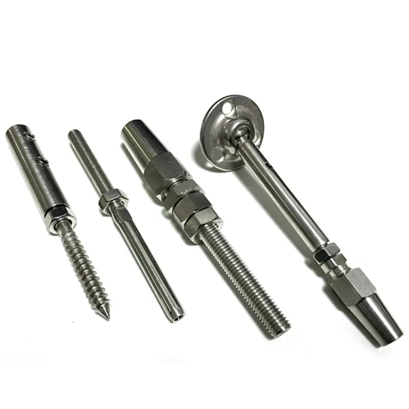 Cable Deck Railing System Hardware Fitting Button Toggle Lag Taps Swivel Inline Jaw Turnbuckle