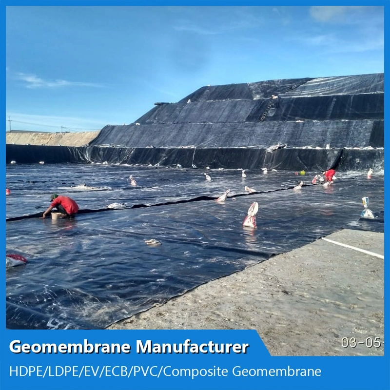 0,2 - 2mm géomembranes Film pour lac artificiel de la géomembrane HDPE Pond Liner