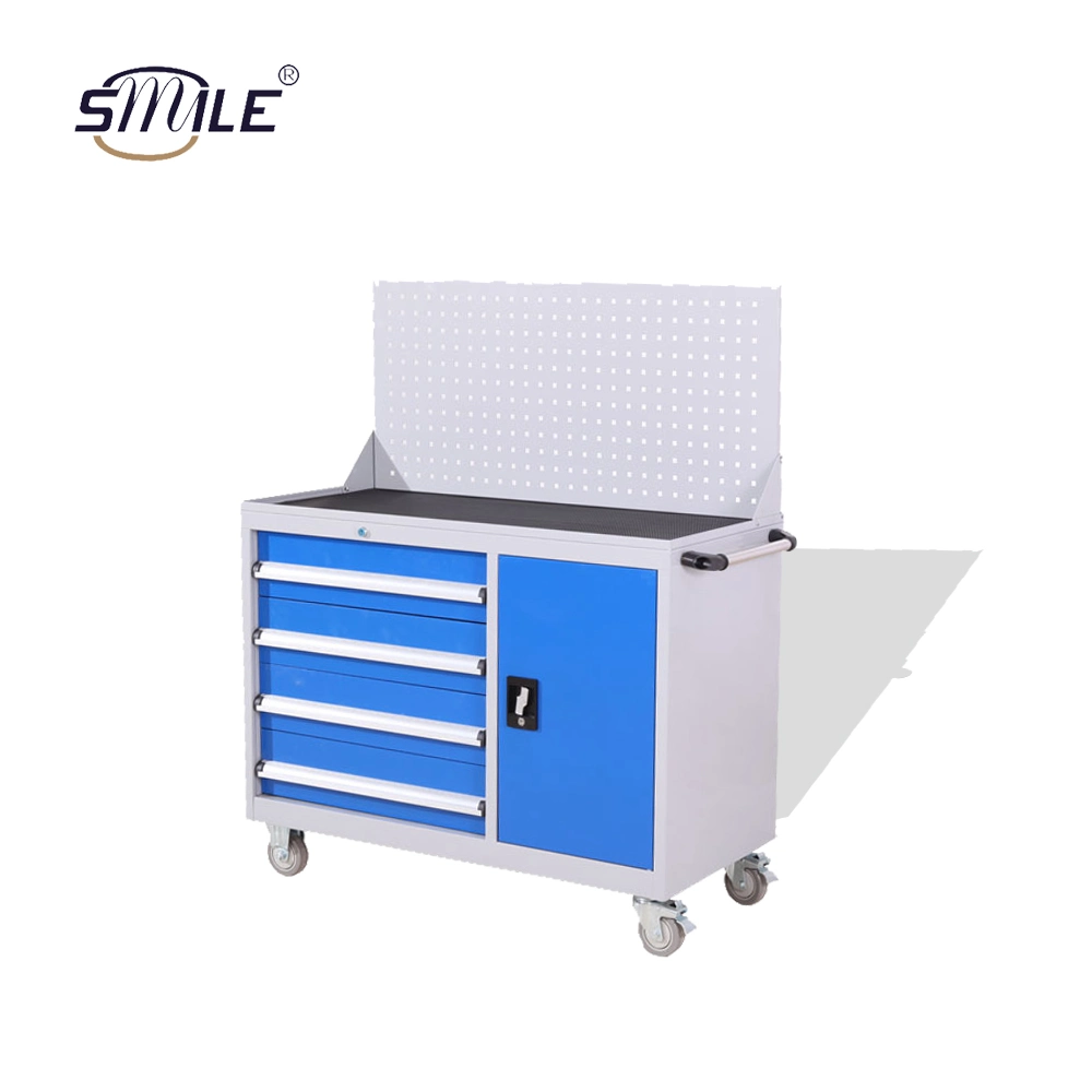 Smile Mobile Garage Workshop Repair Professional Garden Tool Cabinet Organizer Box Heavy Load Drawer Trolley Wheel Casters