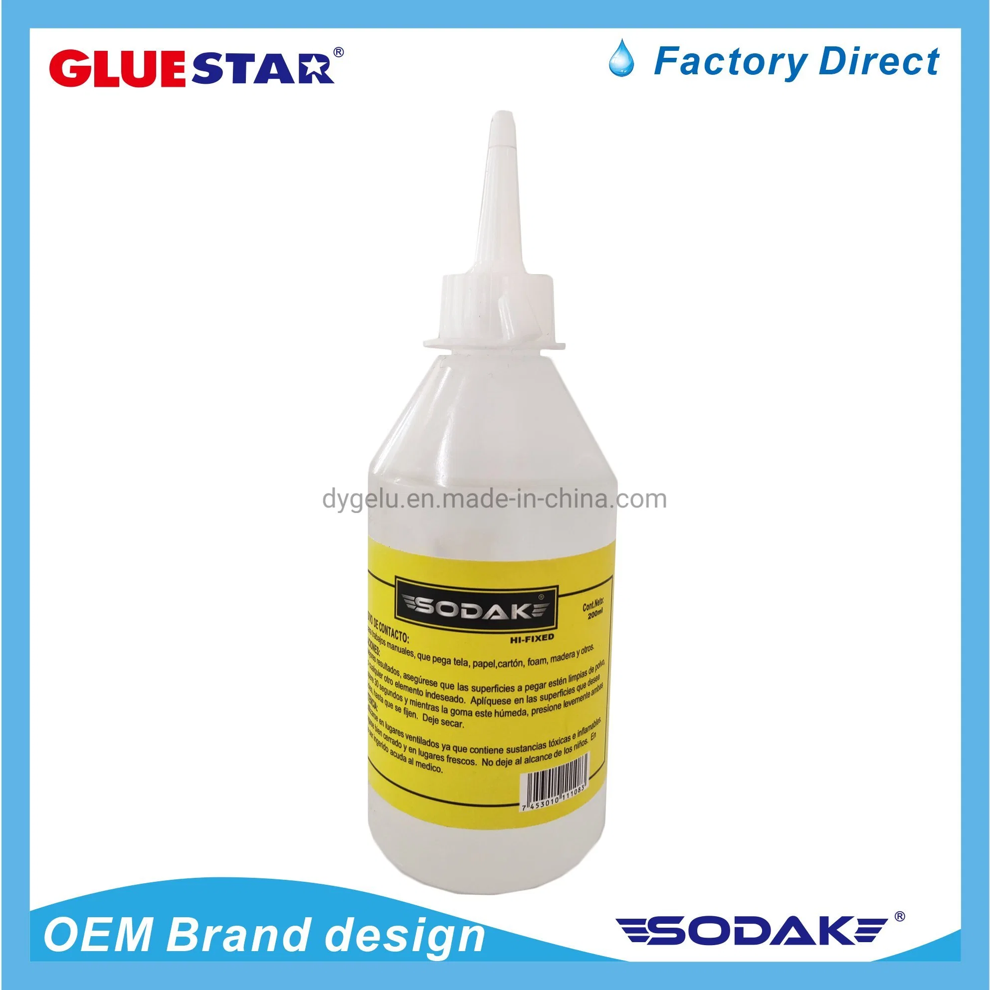 Sodak 30ml~500ml Fabric Silicona Liquid Adhesive Silicone Liquid Alcohol Glue Craft Works Art Glue