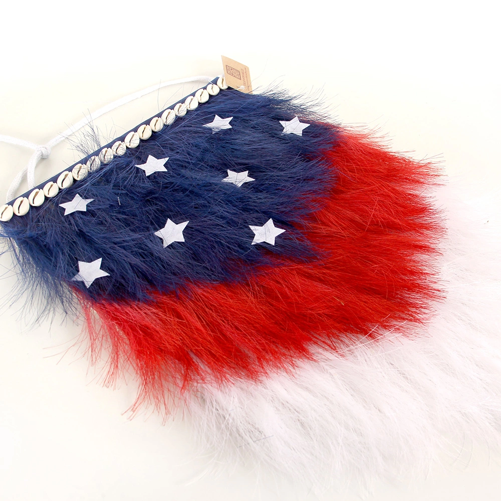 Independence Day Decoration High quality/High cost performance  National Day Pampas Grass Drop American Independence Day Door Hanger