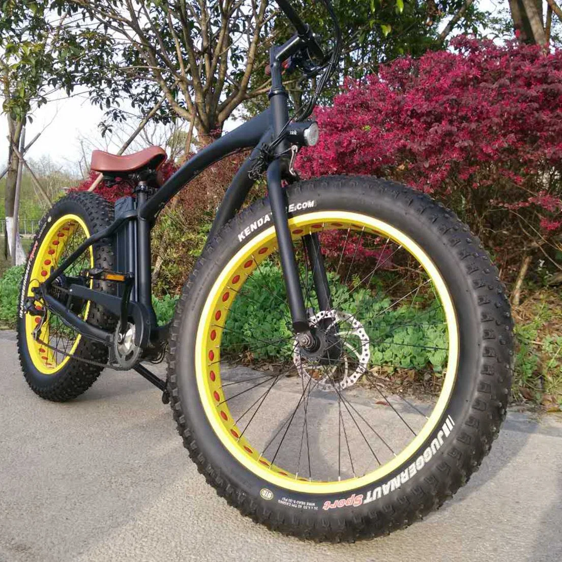 500W/750W Vélo électrique tout-terrain à pneus gras avec moteur Bafun Bafang en gros
