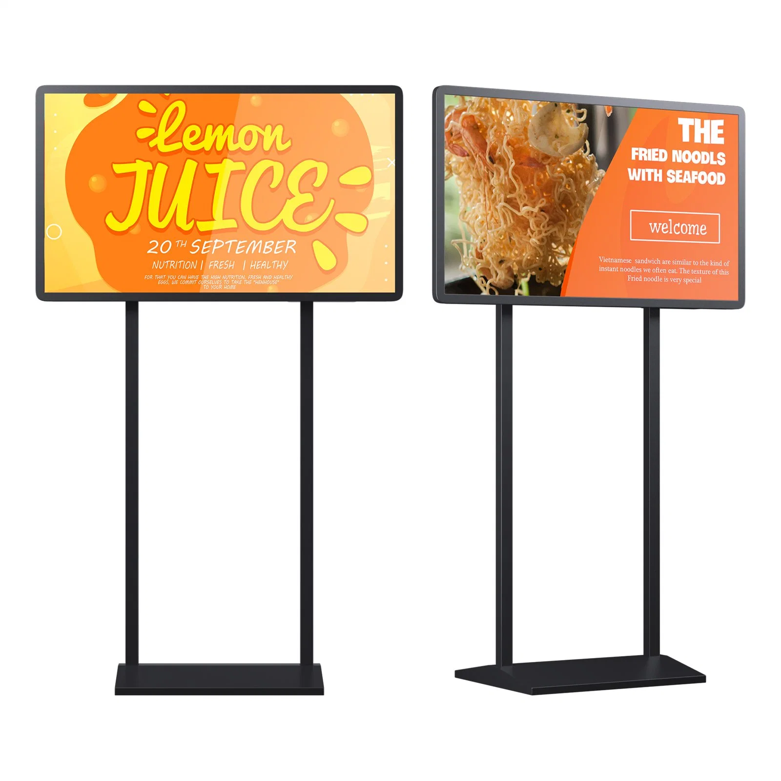 Double Side Dual High Brightness Shop Ceiling Hanging LCD Advertising Digital Window Signage Display