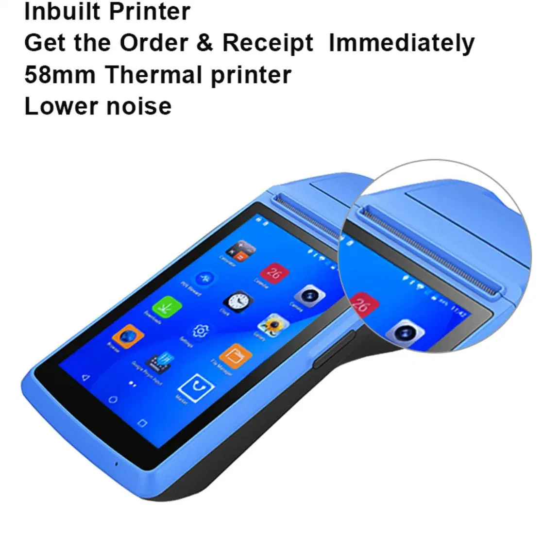 Android 8.1 Touch Screen PDA Handheld POS Terminal with Printer