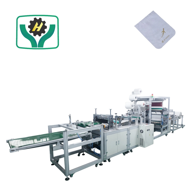 Automatic Logo Printing Non Woven Airline Headrest Cover Making Machine