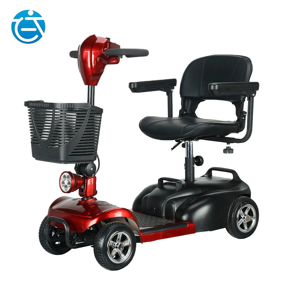 Cheap Four Wheel Adults Foldable 300W Electric Handicap Mobility Scooter with CE