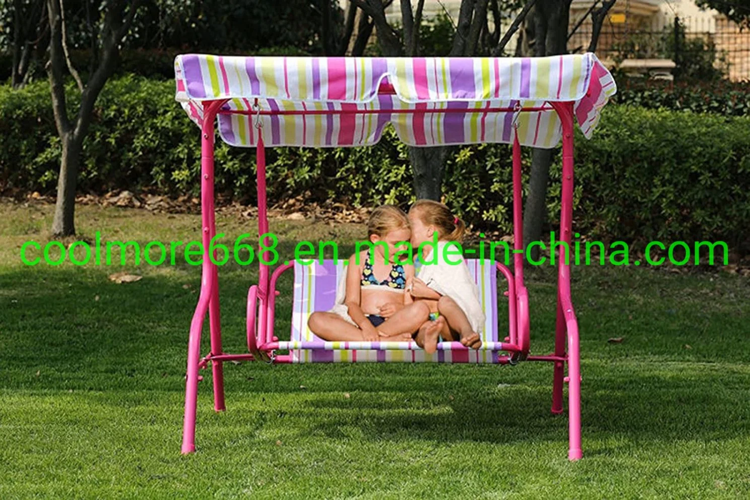 Eco Bestseller enfants balançoire en métal 2 places Kids Hamac Bébé Chaise de pivotement