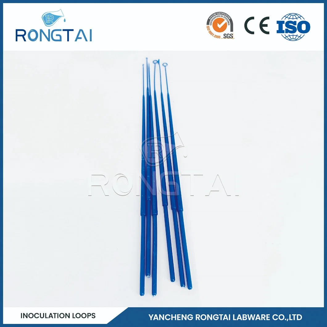 Rongtai plastique ustensiles de laboratoire grossiste comme inoculateurs jetables 10UL Boucles d'inoculation Blue China 1UL 10UL 10UL+1UL 1UL