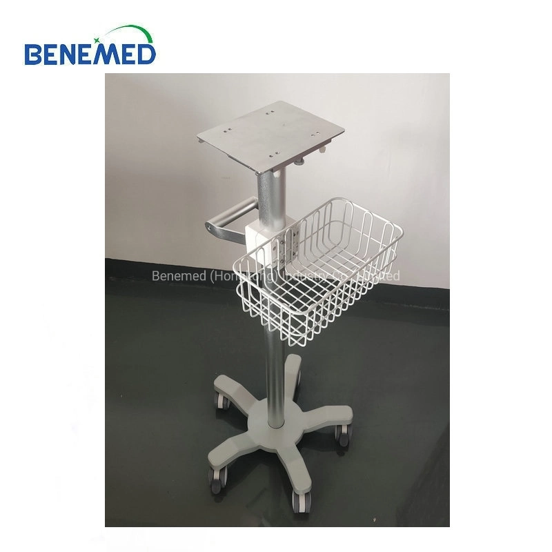 Medical Equipment Mobile Patient Monitor Stand Trolley