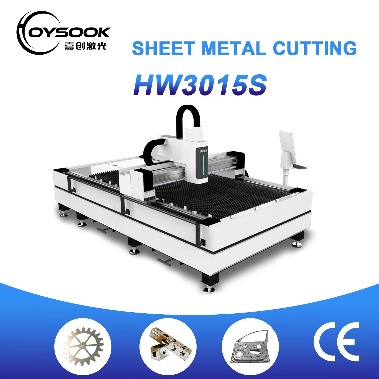 1000W Fiber Laser Cutting Machine for 1mm 2mm 3mm Stainless Steel Sheet Metal