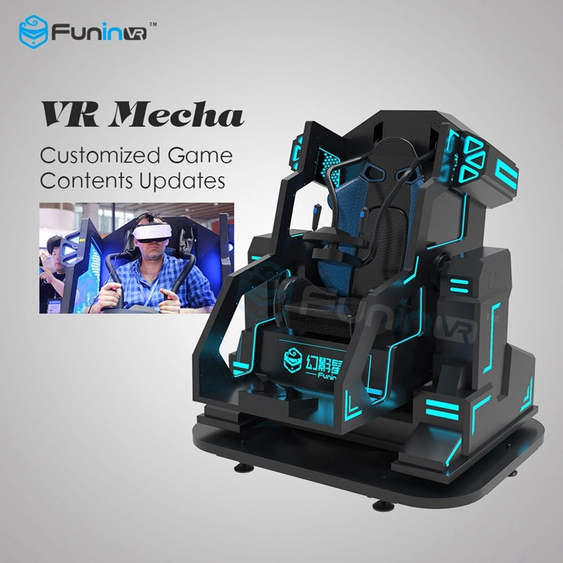 Mecha Simulateur de jeu 9D VR 9D de réalité virtuelle en verre de simulateur de cinéma