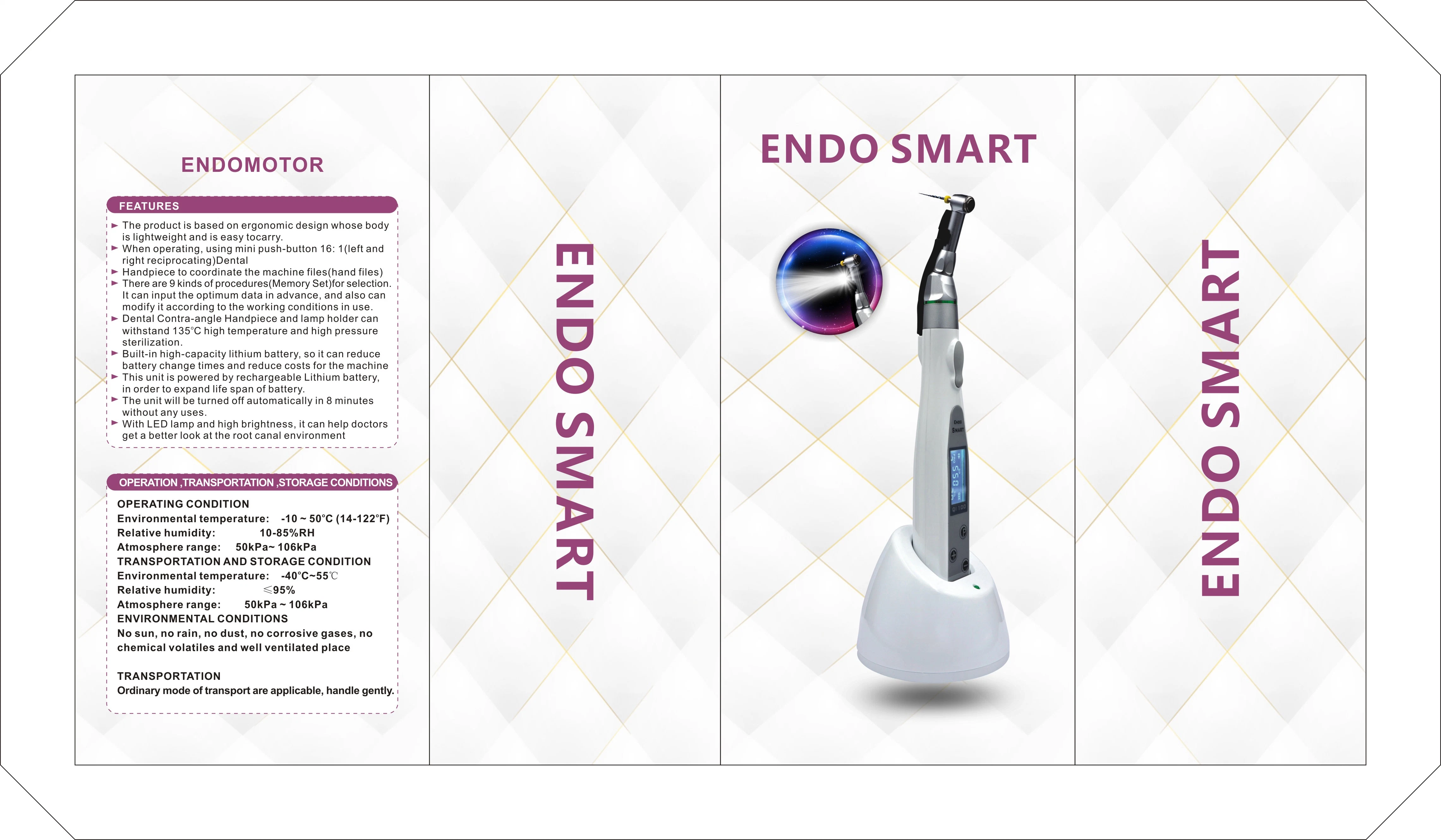 Стоматологическая Endomotor корневых каналов Endodonitc 9 функции 16: 1 Handpiece Wireless Endo двигателя