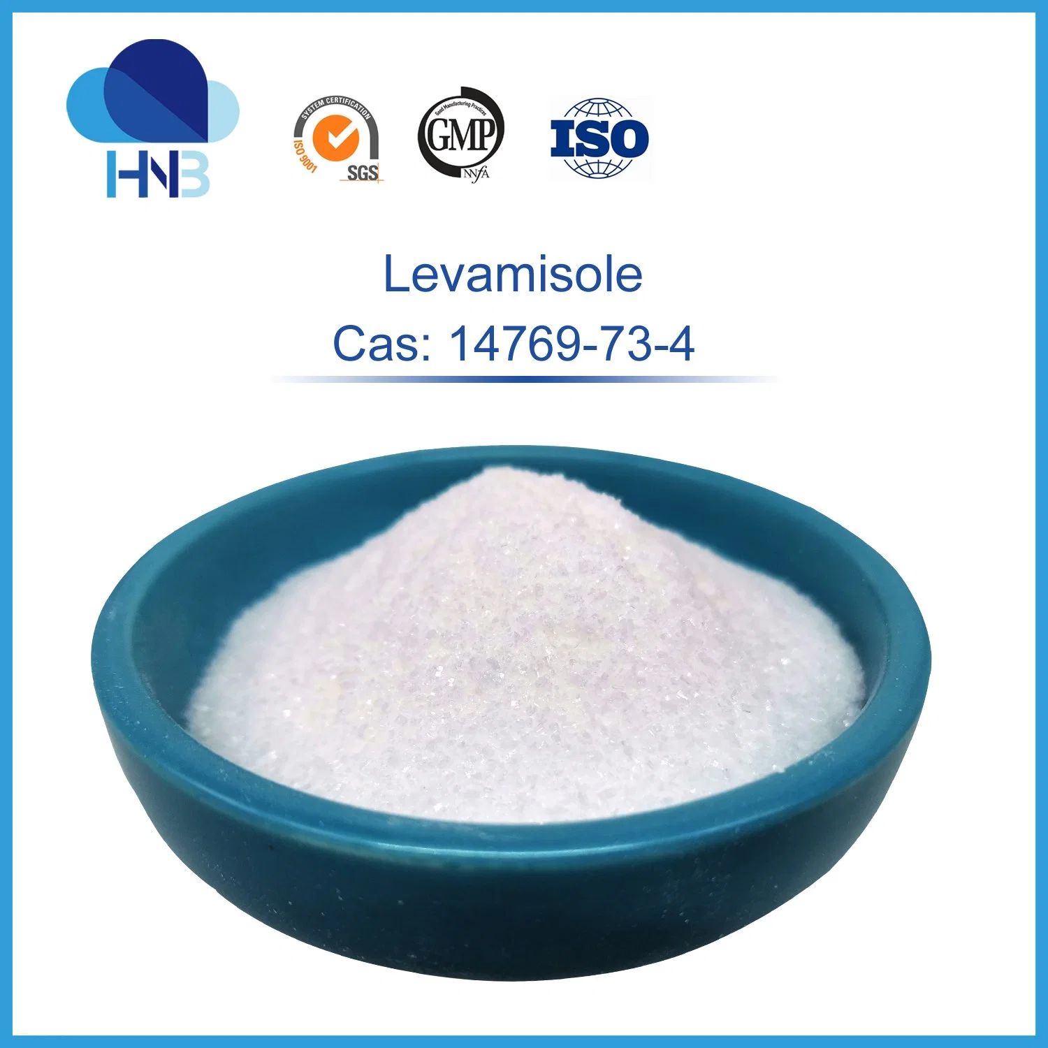 Pharmazeutische Zwischenprodukte CAS: 16595-80-5 Levamisole Hydrochlorid Pulver