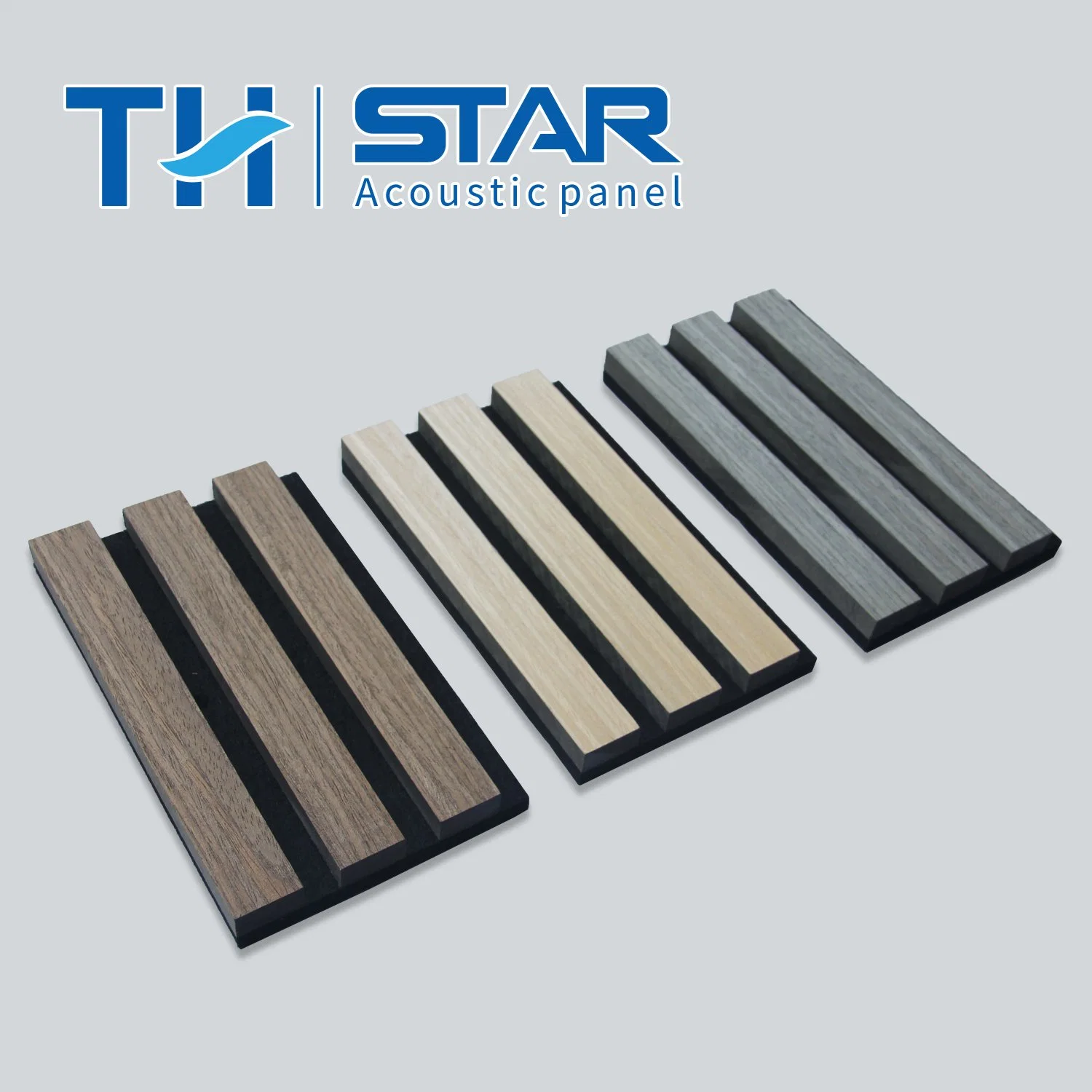 Factory Sound Absorption Decorative Board 2400*1200 MDF+Pet Slat Wood Acoustic Panel for Indoor Natural
