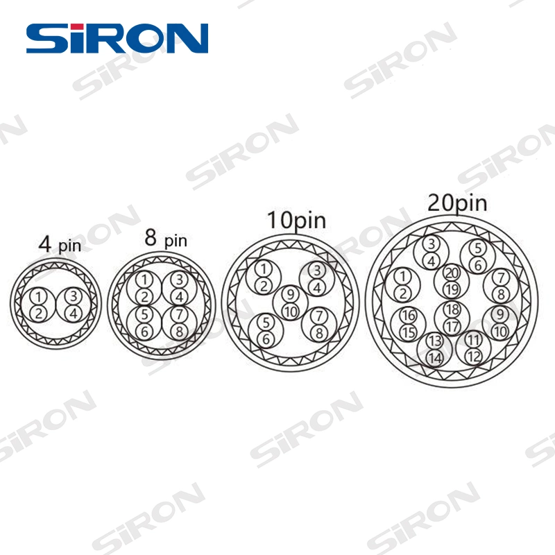 Siron X130 Câble blindé à paire torsadée Multi Core double blindage du câble de signal de contrôle du câble d'ordinateur pour l'impulsion ou de la transmission de signal de l'encodeur