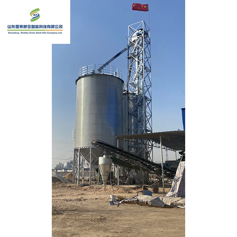 Galvanized Steel Hopper Bottom Grain Silo Applied for Grain Farm Poultry Farm Silos