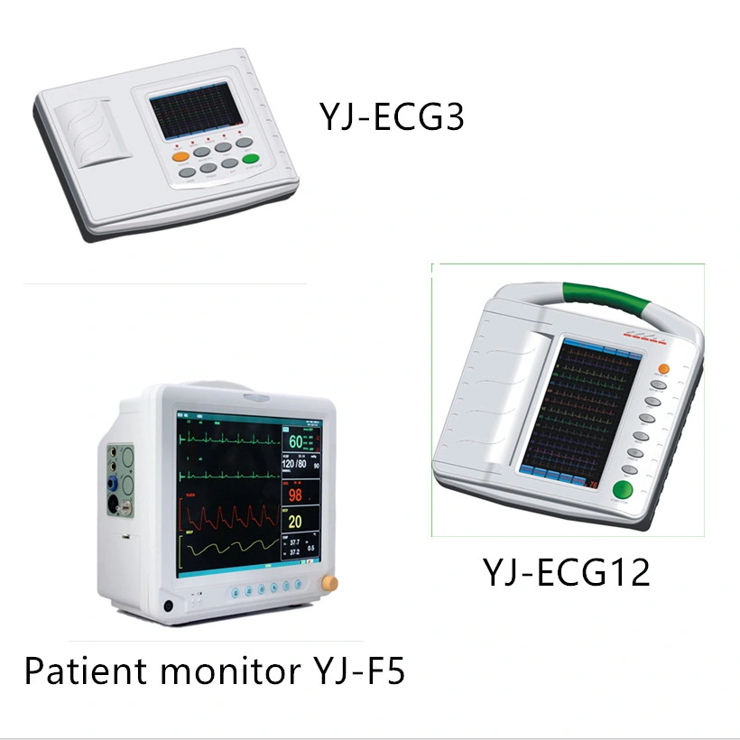 CE ISO Digital Portable ECG/EKG Machine 6-Channel, 6 Leads ECG