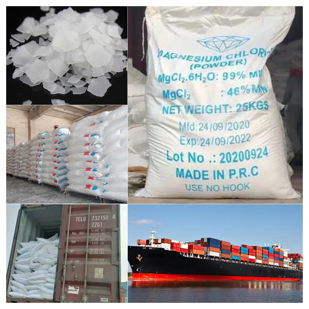 Industrial Grade 46% Magnesium Chloride Hexahydrate for Dust Control