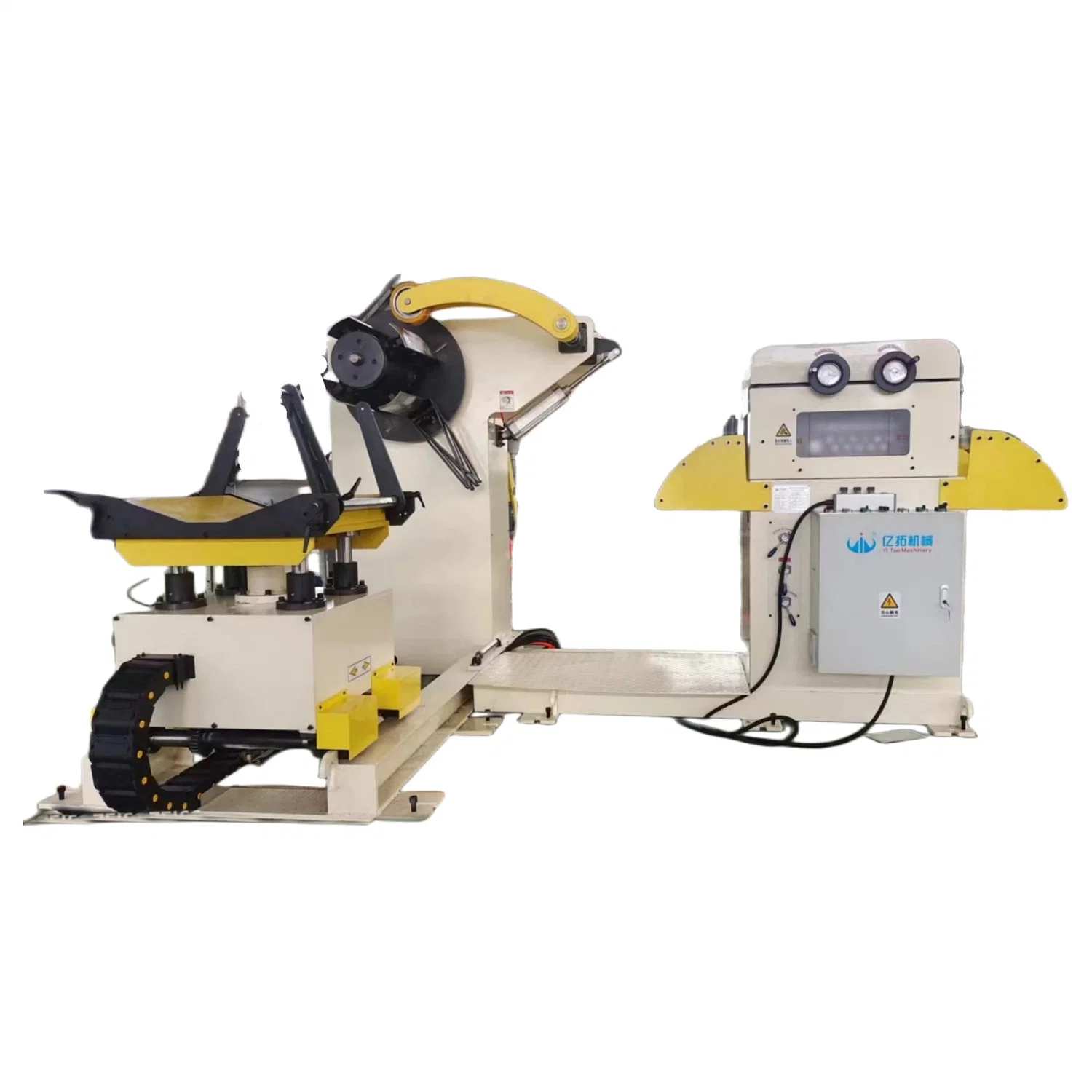 Complete Coil Feeding Equipment 3 in 1 Decoiler Straightener and Feeder for Power Press Machine