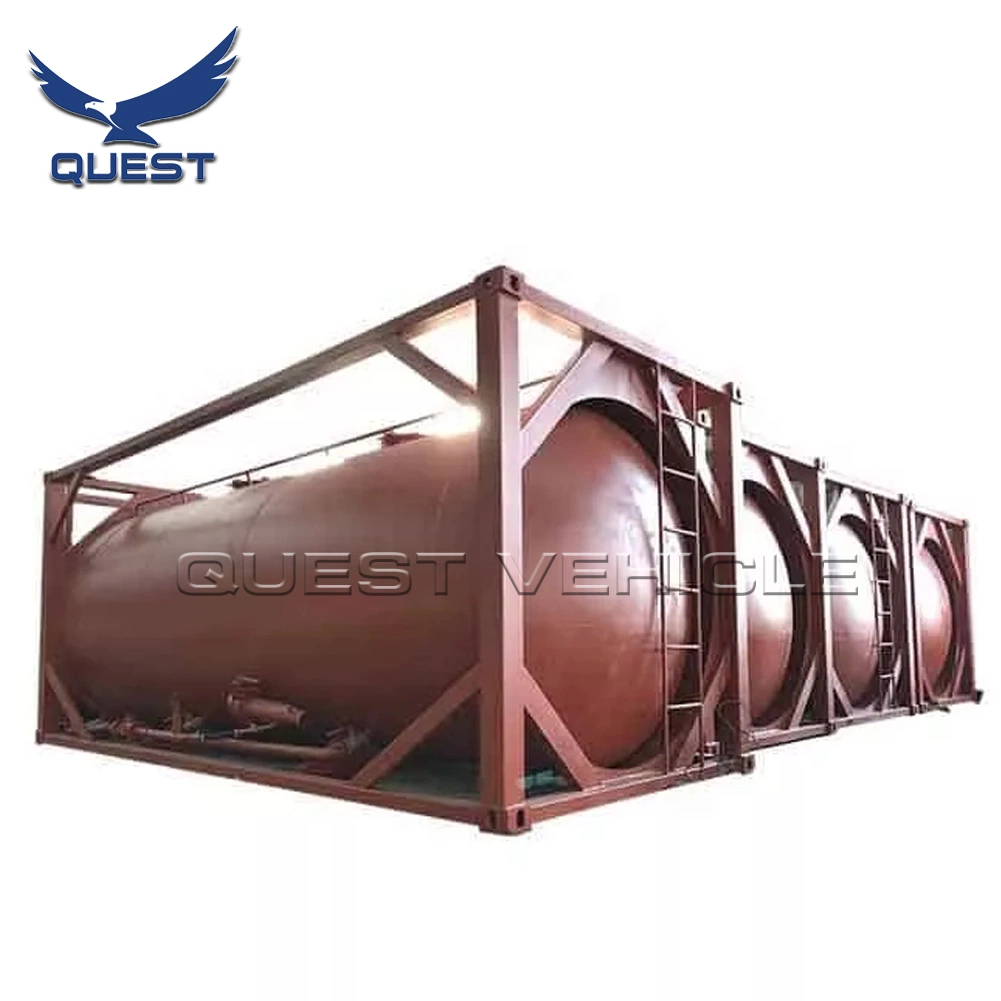 40FT 20FT 22.5/29/29.5cbm ISO Shipping Bulk Coal/Cement/Plaster/ZnO/Znic Powder Steel Portable Storage Bulker Cargo Tank Container