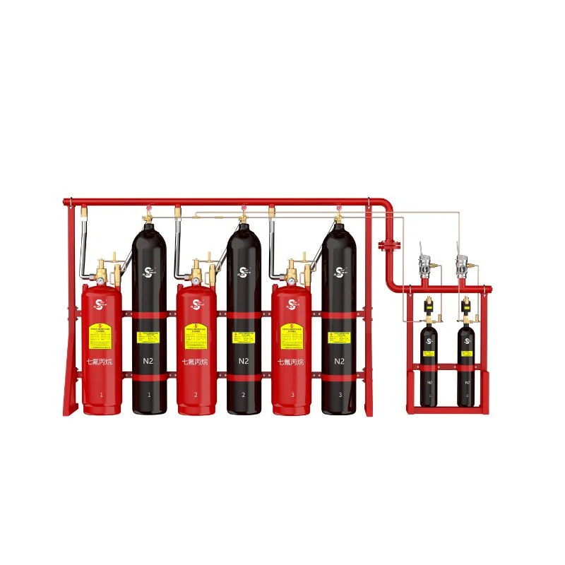 4.2MPa 120L Red FM-200 FM Fire Suppression Systems for Fire Fighting Equipment