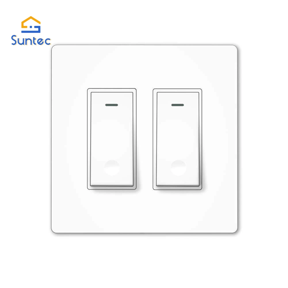 Hogar inteligente 1/2/3/4 pista WiFi luz inteligente Pulsar el interruptor de pared