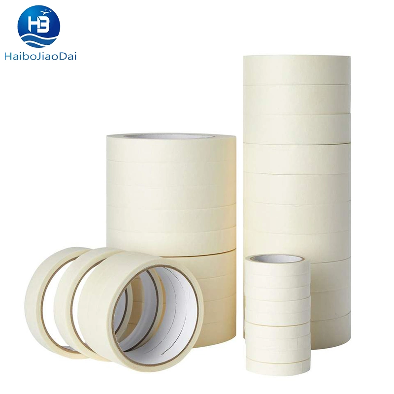 Hochtemperatur-Weiß Gelb Beige Auto Automotive Crepe Papier Klebstoff Malerei Masking Tape Preis