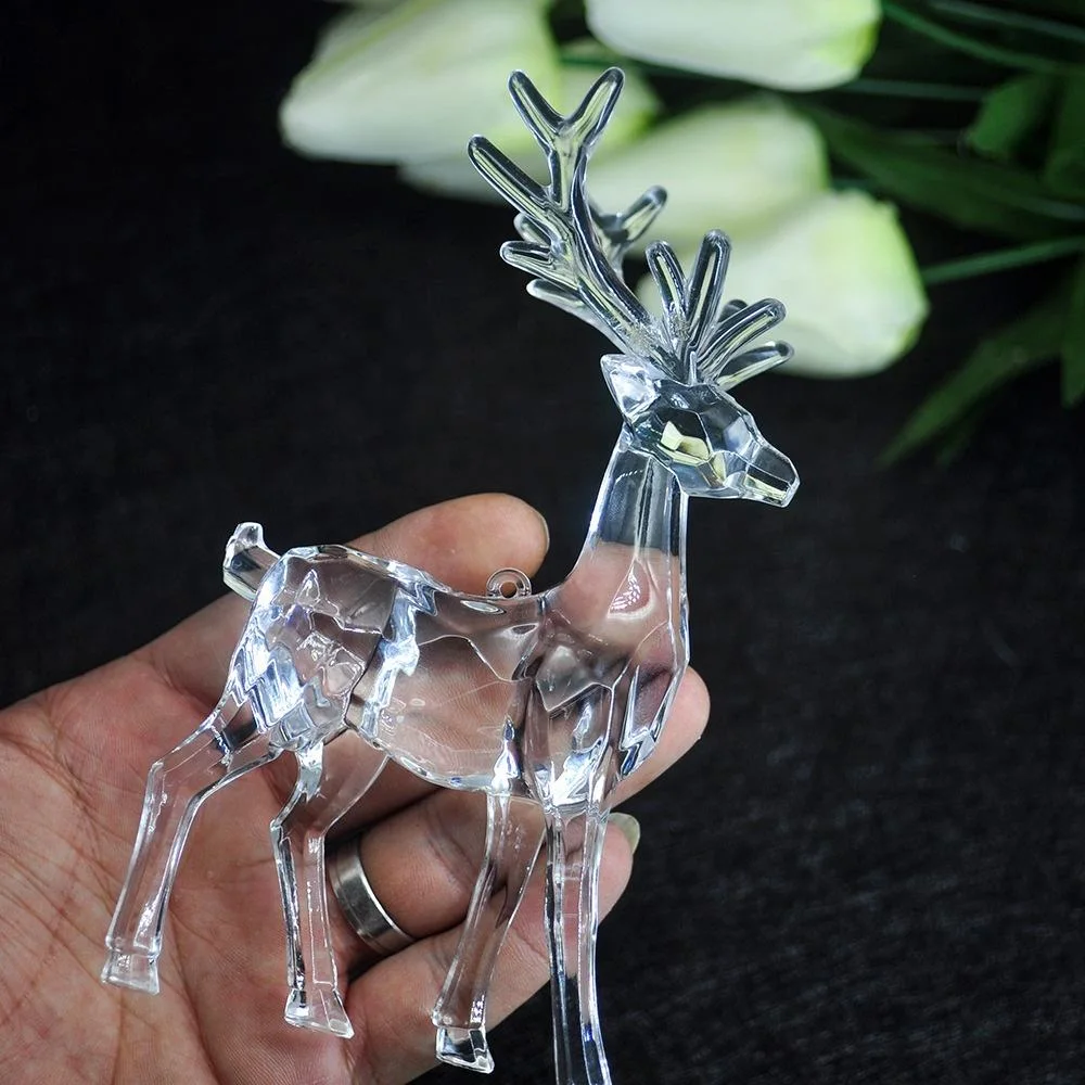 Hot Sale Christmas Crystal Ornament Custom Christmas Reindeer