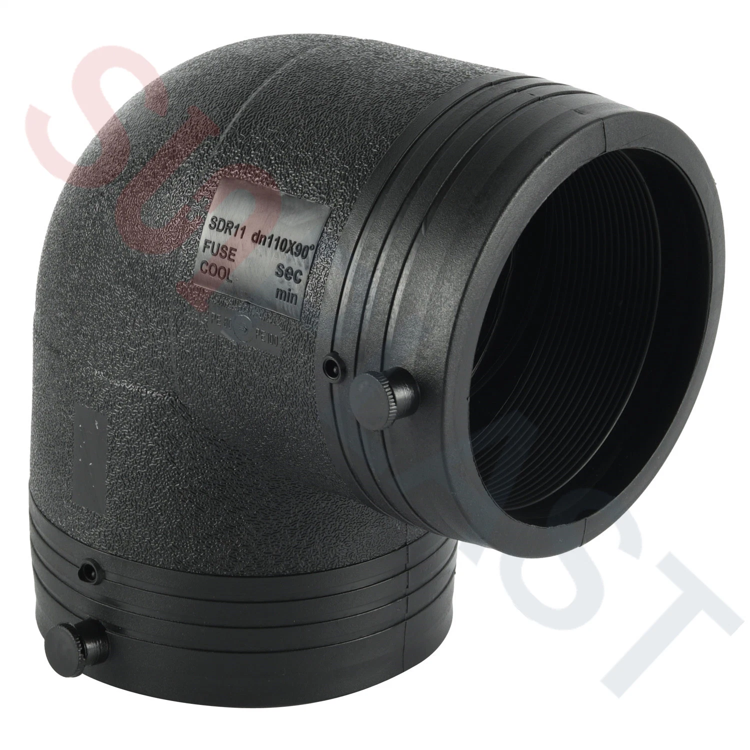 متعدد الأنابيب ينحني المرفق بولي الأنابيب HDPE Pipe Elbow DN32~DN400mm في SDR11-Pn16