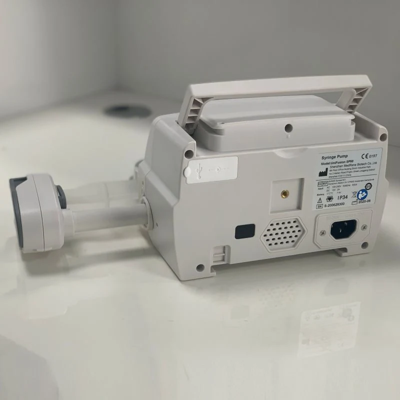 Equipo médico Micro automática de pantalla táctil de la bomba de jeringa por vía intravenosa para el ICU o