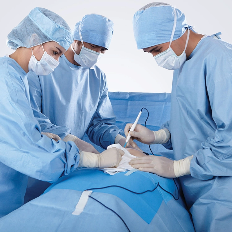 PE SMS Laminate Non Woven Fabric for Making Surgical Drapes