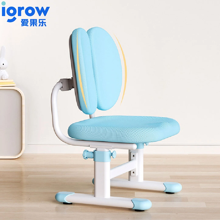 Igrow Small Size Study Desk Table and Latex Chair Set for Small Space