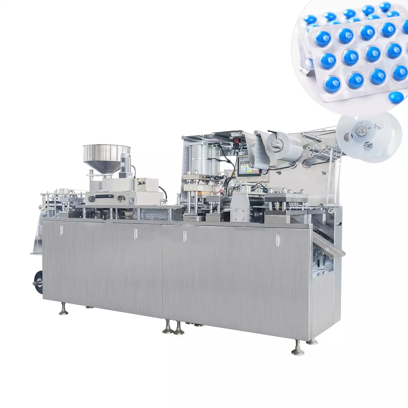 Double Aluminum Chocolate Biscuits Blister Packing Machine for Food