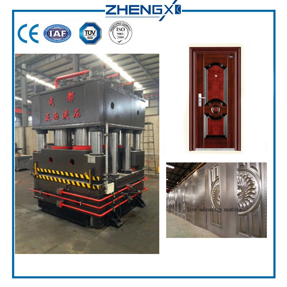 Single Action/Double Action Wooden/Steel Door Embossing Hydraulic Press Machine