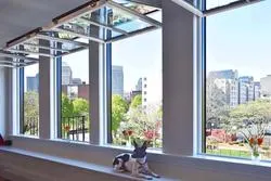 USA Standard Thermobruchprofil Low-E getöntes Glas Kurbel Casement Aluminium-Fenster mit deutscher Hardware